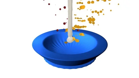 Muesli with milk Vidéo 77042229