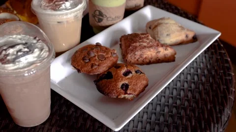 Muffin and cupcake Stock Footage 131919513