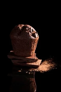 Muffin background. Stock Photos
