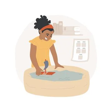 Muffin baking isolated cartoon vector illustration. Stock Illustration