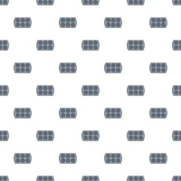 Muffin baking pan seamless pattern design Stock Illustration