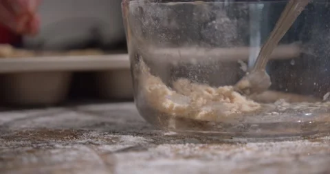 Muffin batter streusel Stock Footage 149944961