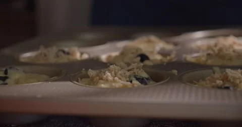 Muffin batter streusel Stock Footage 149944979