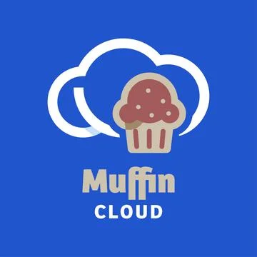 Muffin Cloud Logo Stock Illustration