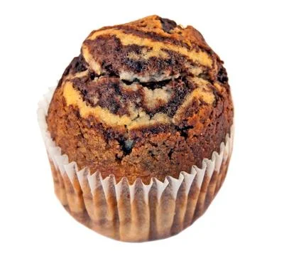 Muffin with cocoa Stock Photos