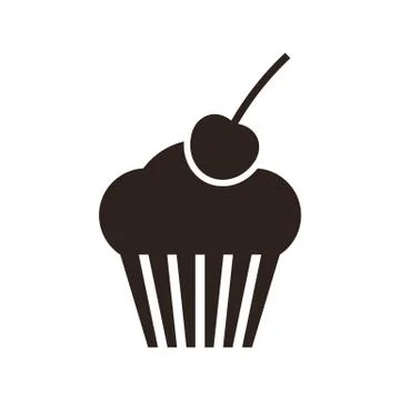 Muffin. Cupcake icon Stock Illustration