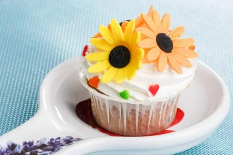 Muffin decorated Foto stock