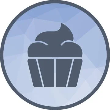 Muffin icon vector image. Stock Illustration