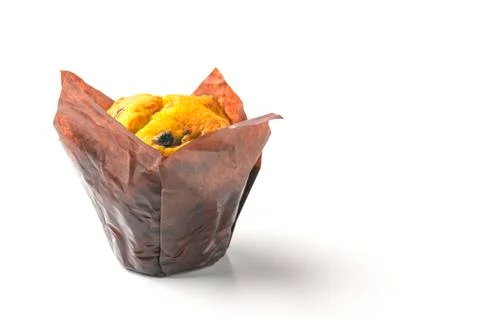 Muffin on a white background close-up. isolate Stock Photos