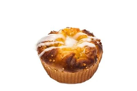Muffin, white background, isolate Stock Photos