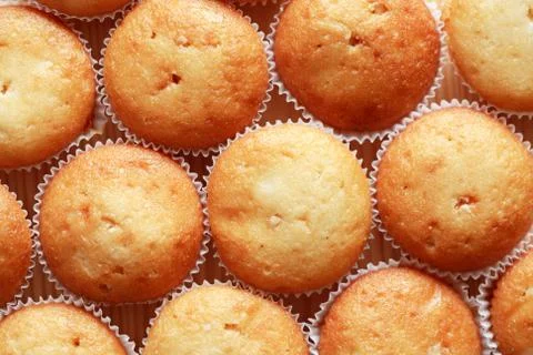 Muffins background Stock Photos