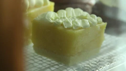 Muffins bakery chocotorta chococake lemon pie meringe Stock Footage 131985250