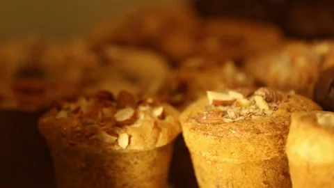 Muffins bakery chocotorta chococake lemon pie meringe Stock Footage 131989565