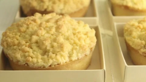 Muffins bakery chocotorta chococake lemon pie meringe Stock Footage 131989741