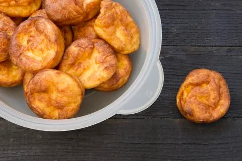 Muffins with cheese Stock Photos