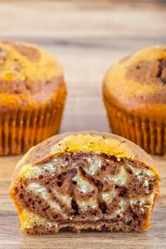 Muffins close-up Stock Photos