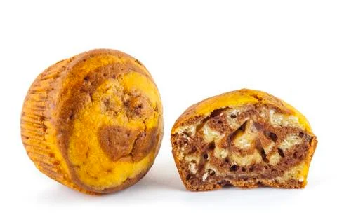 Muffins isolated Stock Photos