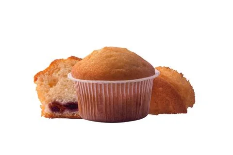 Muffins isolated Stock Photos
