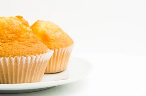 Muffins, isolated on  white background Fotos de archivo