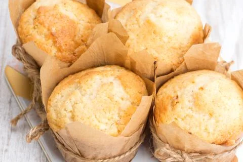 Muffins in paper form Stock Photos