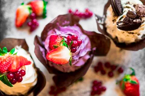 Muffins 写真素材