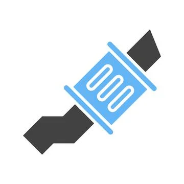Muffler icon vector image. Stock Illustration