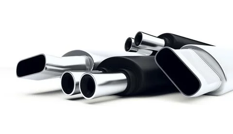 Muffler isolated Stock Photos