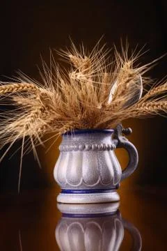 Mug of barley Stock Photos