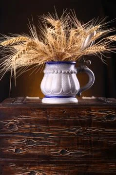 Mug of barley Stock Photos
