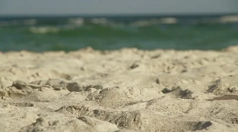 Mug of beer on the beach Stock Footage 50021887