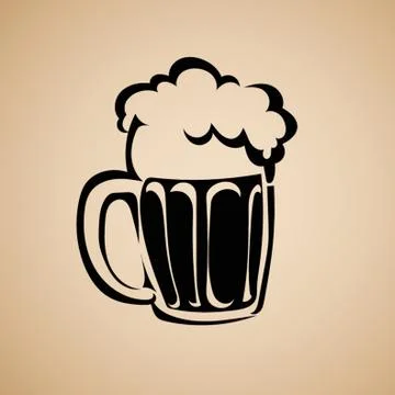 A Mug Of Beer Stock-Illustration