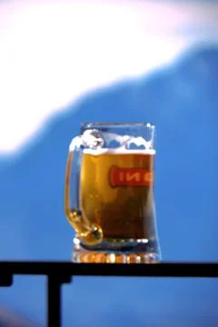 A mug of beer. Stock Photos