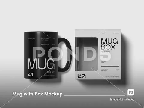 Mug Box Mockup PSD Template