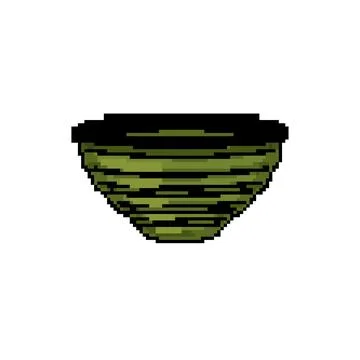 Mug camp cup pixel art vector illustration Stock Illustration