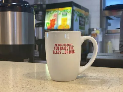 Mug with caption Stock Photos