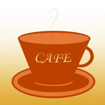 Mug with coffee Illustrazione stock