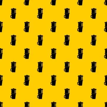 Mug for coffee pattern vector Illustrazione stock