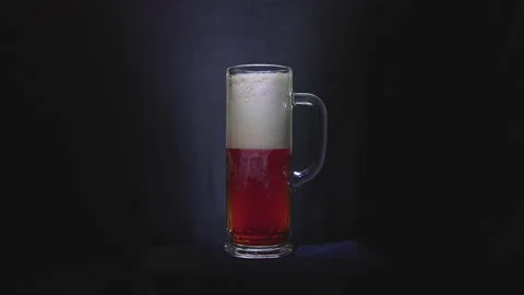 Mug of cold beer Stock Footage 130875854