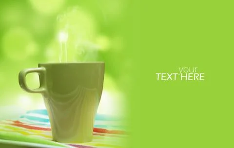 Mug with the copy space Stock Photos