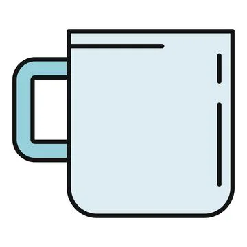 Mug cup vector icon illustration kitchenware design Stock Illustration