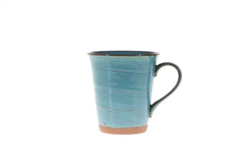 Mug cups on white background Foto stock
