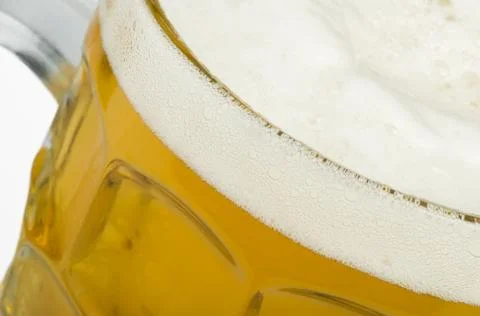 Mug filled with beer Foto stock