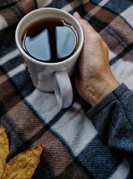 Mug in hand. 스톡 사진