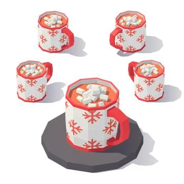 Mug of hot chocolate Stock Illustration