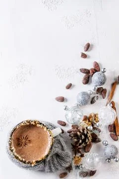 Mug of hot chocolate Stock Photos
