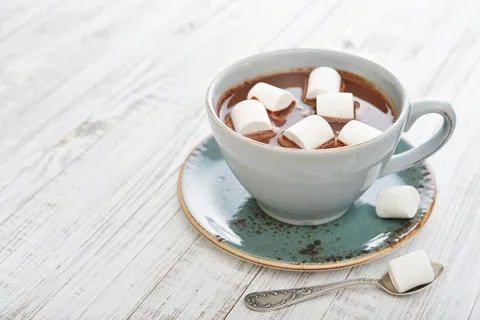 Mug with hot chocolate Stock Photos