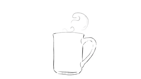 A mug with a hot drink Stock Footage 149947955