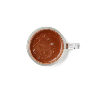 Mug with hot liquid chocolate Фото