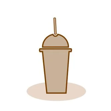 Mug icon with different drinks on a white background Illustrazione stock