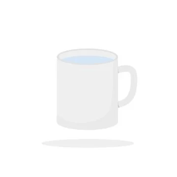 Mug icon in flat design. Vector illustration Stock Illustration